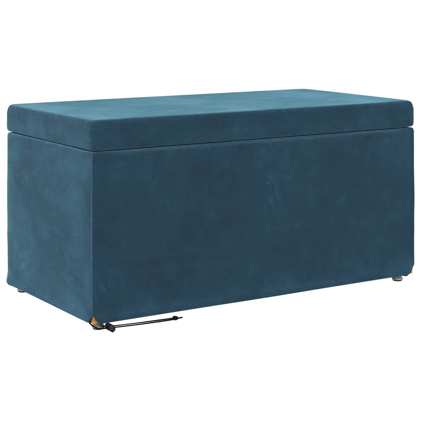 Taburet Blå 81 x 41 x 40 cm Velour og konstrueret træ