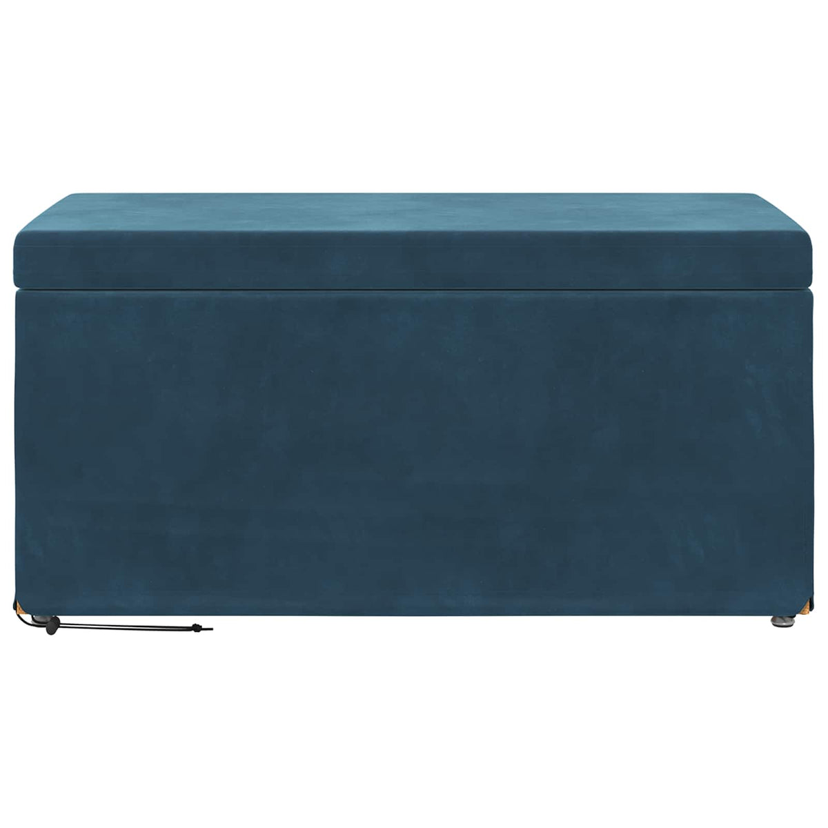 Taburet Blå 81 x 41 x 40 cm Velour og konstrueret træ