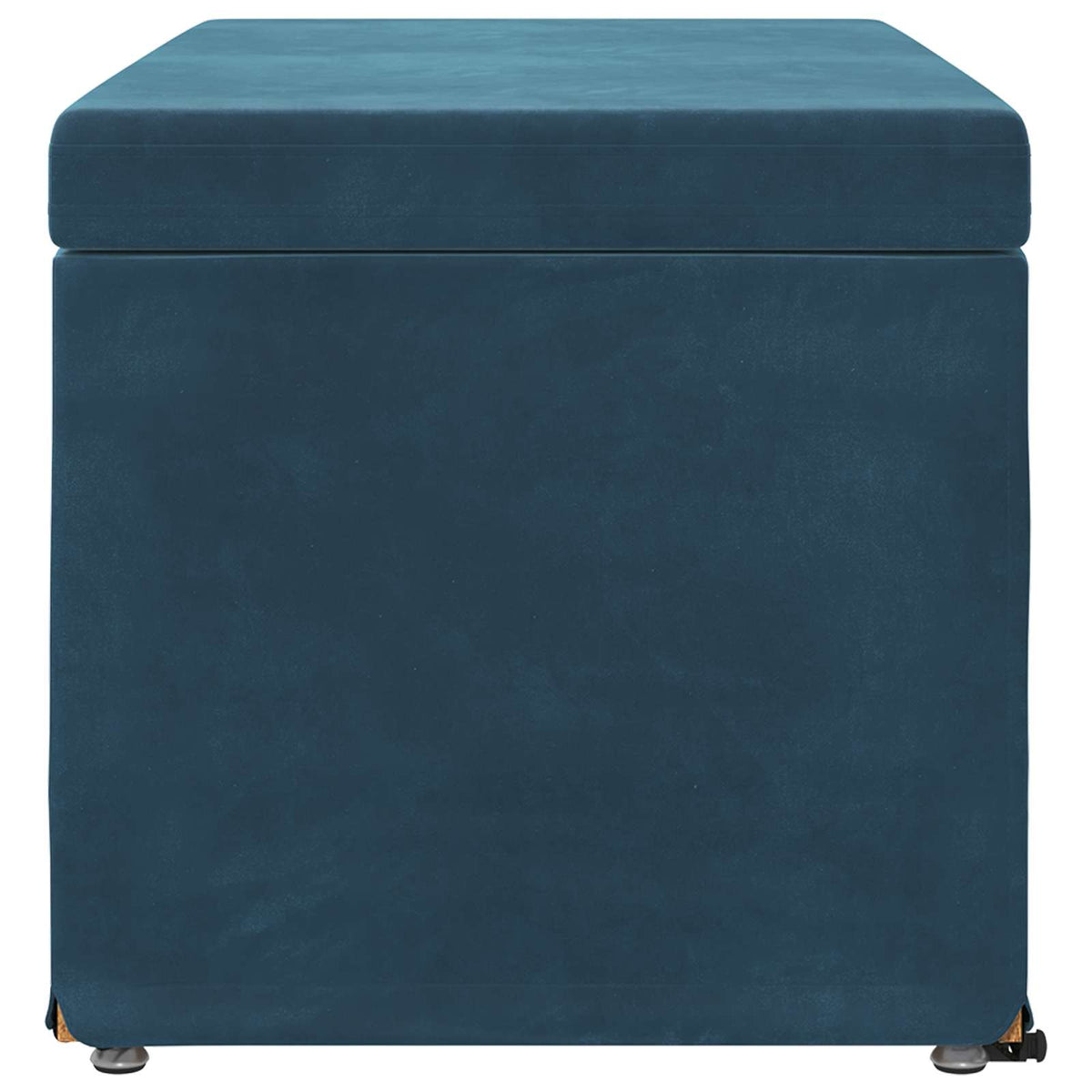 Taburet Blå 81 x 41 x 40 cm Velour og konstrueret træ
