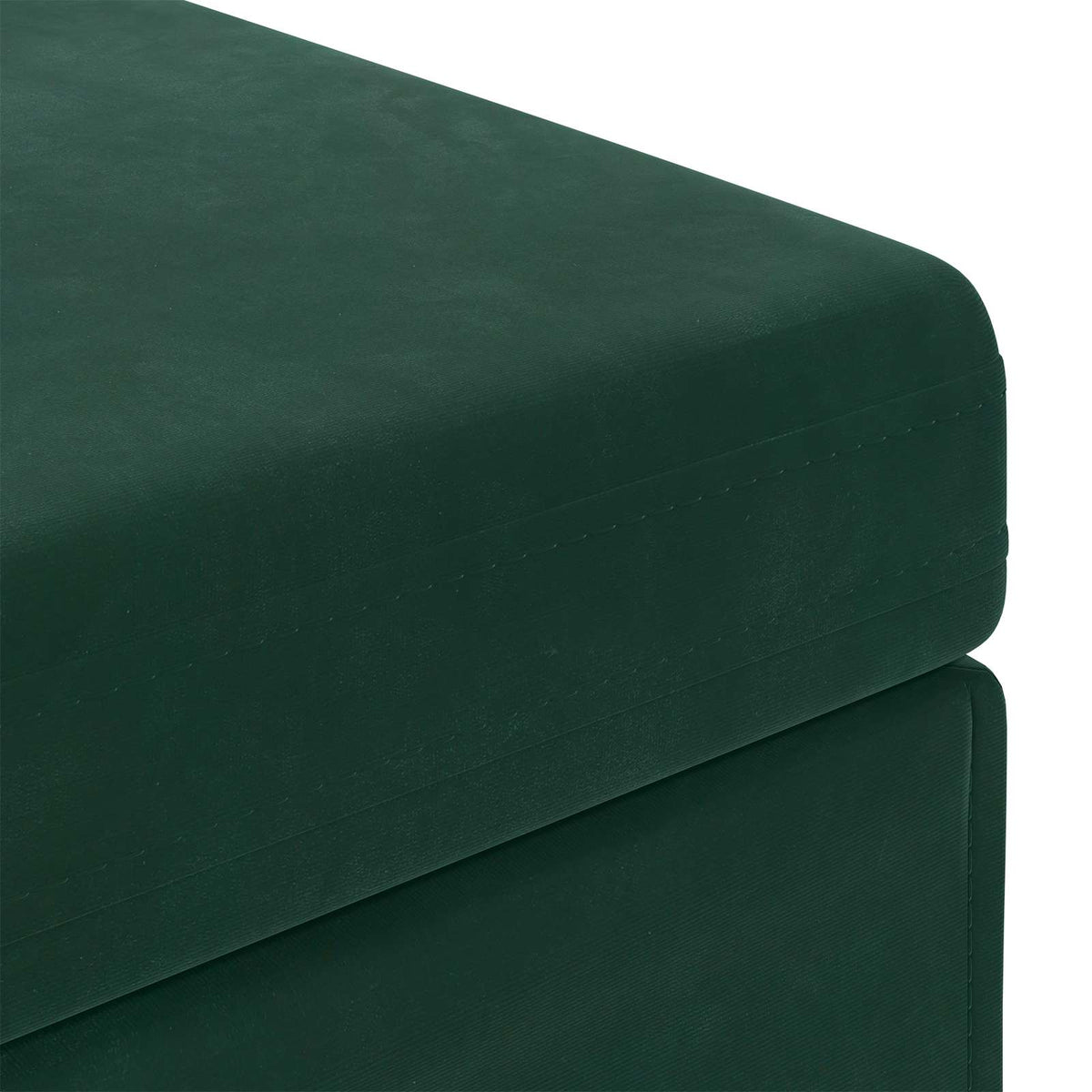 Taburet Mørkegrøn 81 x 41 x 40 cm Velour og konstrueret træ