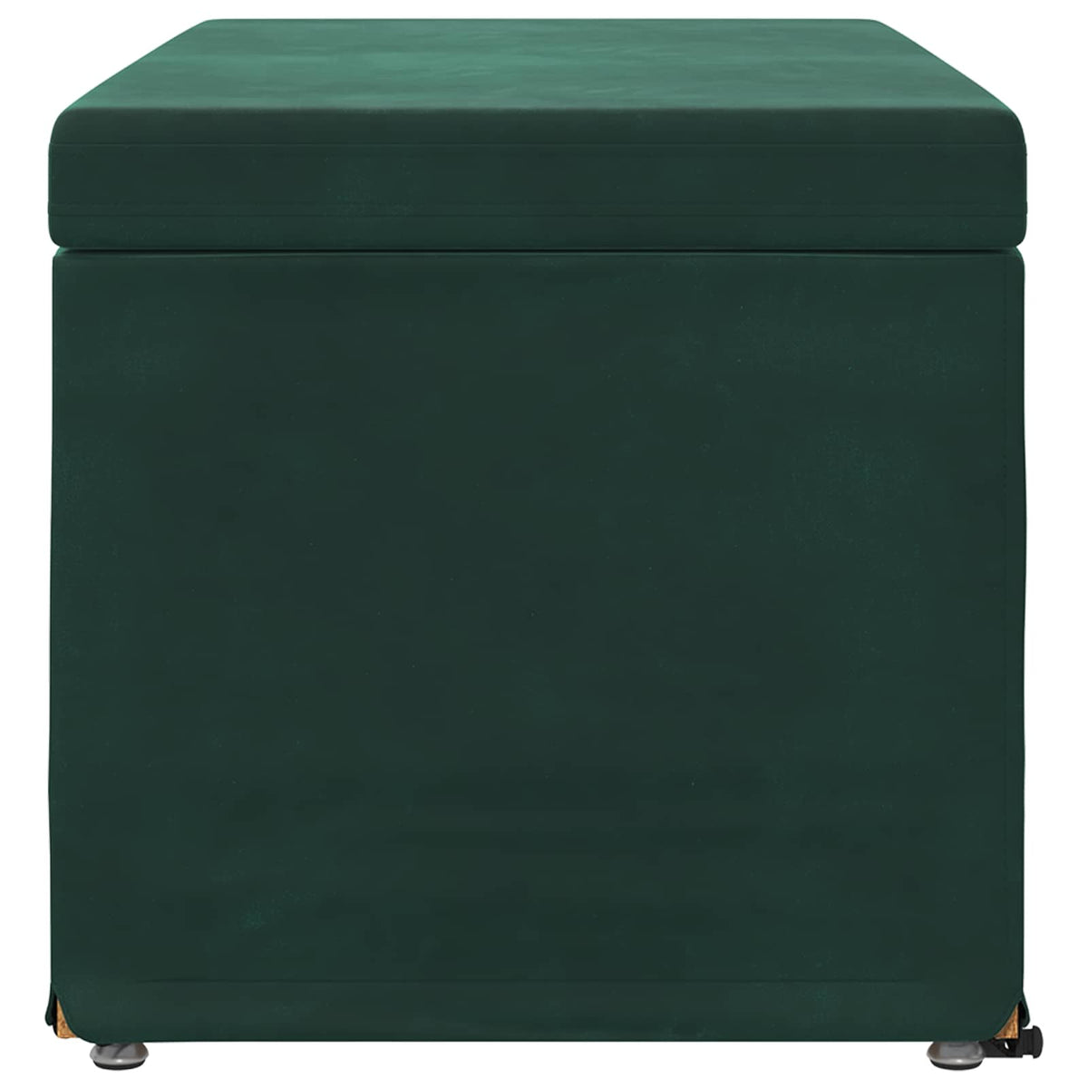 Taburet Mørkegrøn 81 x 41 x 40 cm Velour og konstrueret træ