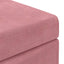 Taburet Lyserød 81 x 41 x 40 cm Velour og konstrueret træ