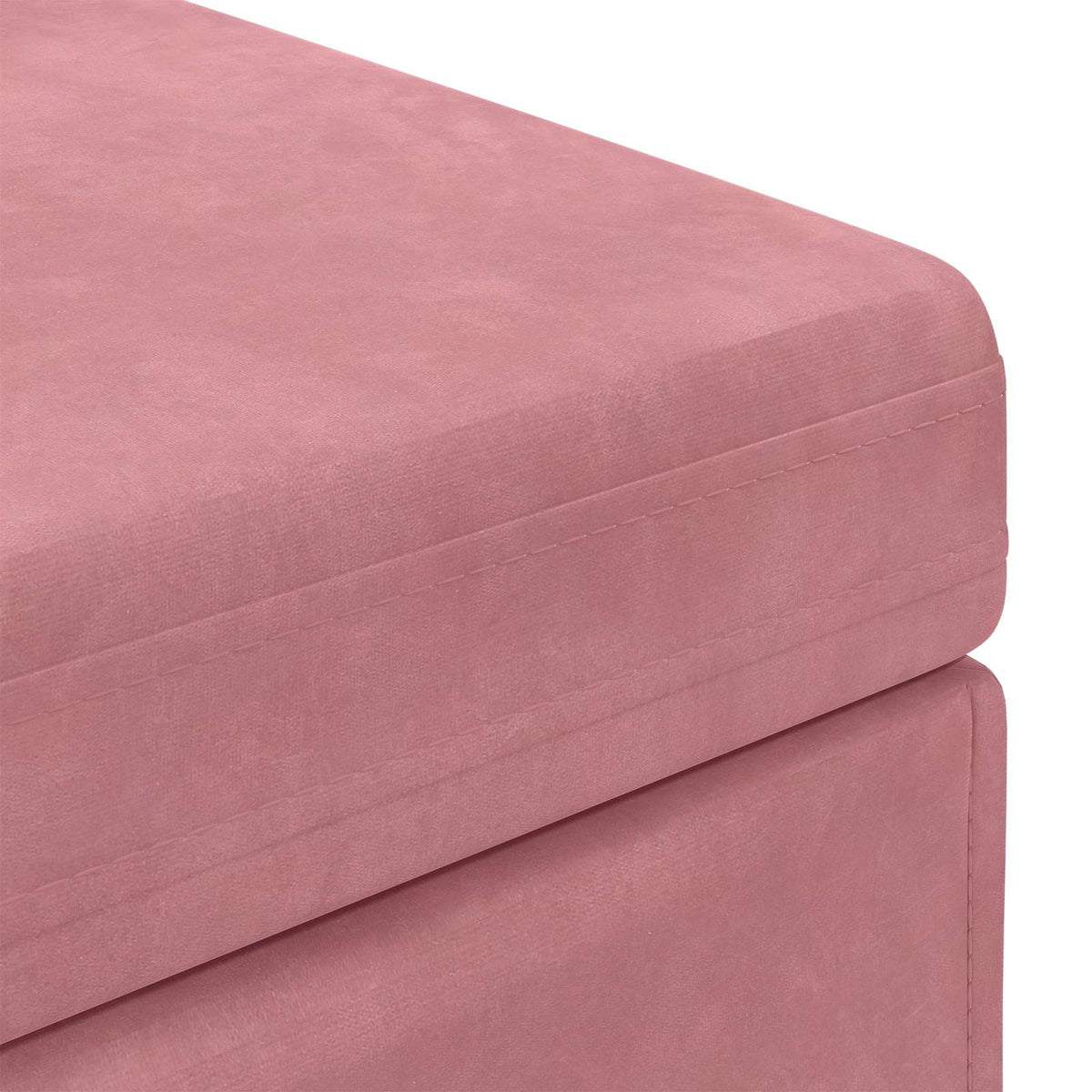 Taburet Lyserød 81 x 41 x 40 cm Velour og konstrueret træ