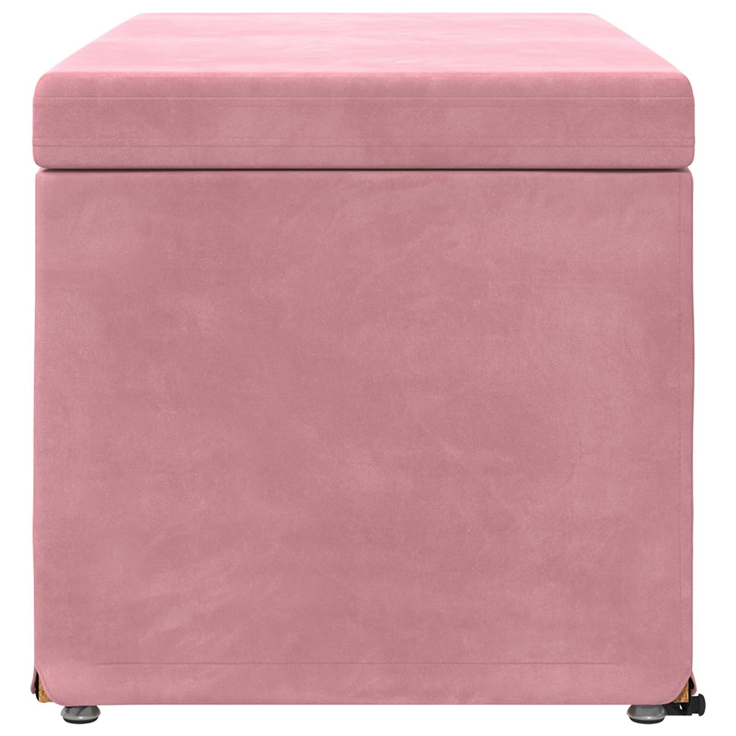 Taburet Lyserød 81 x 41 x 40 cm Velour og konstrueret træ