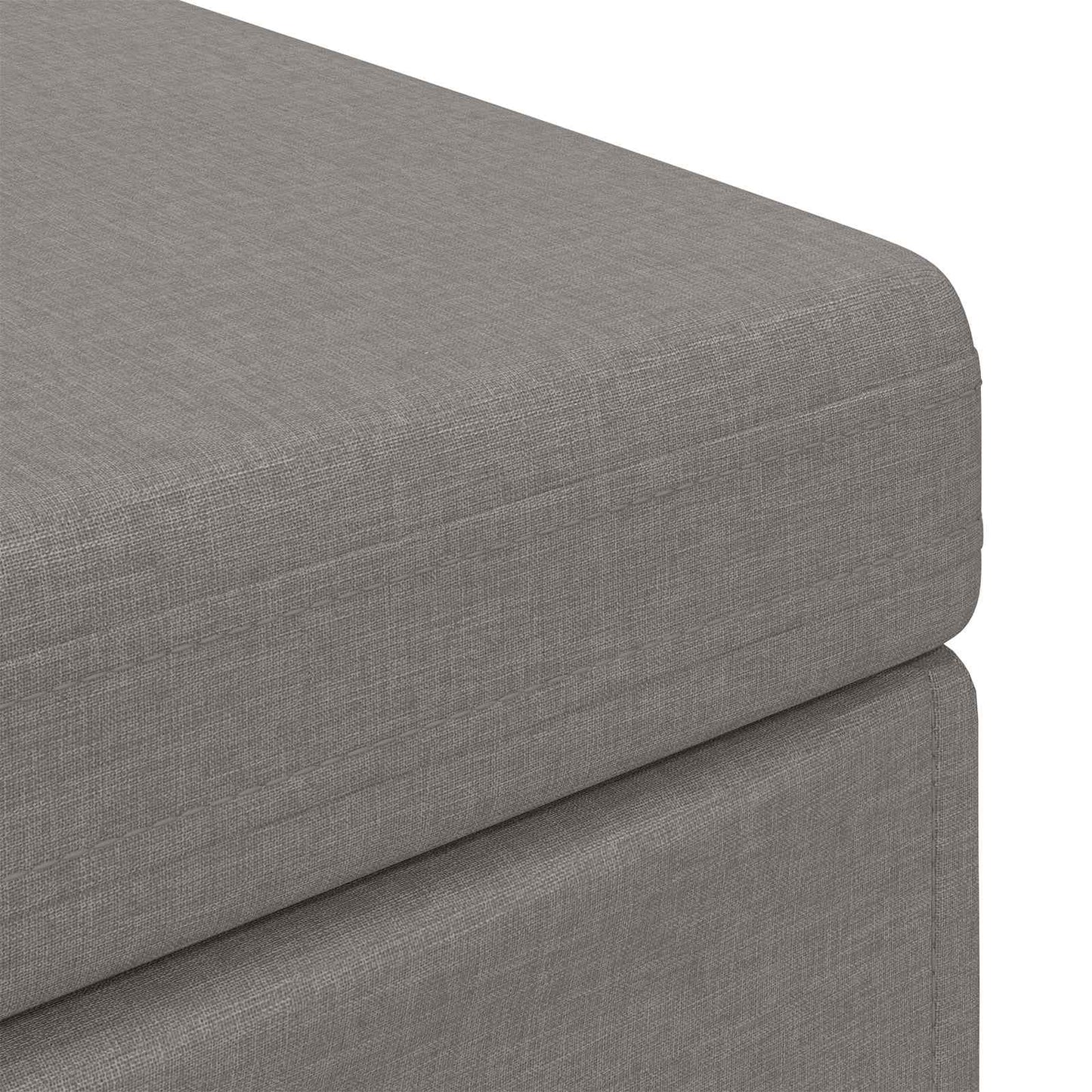 Taburet Gråbrun 101 x 41 x 40 cm Stof og konstrueret træ
