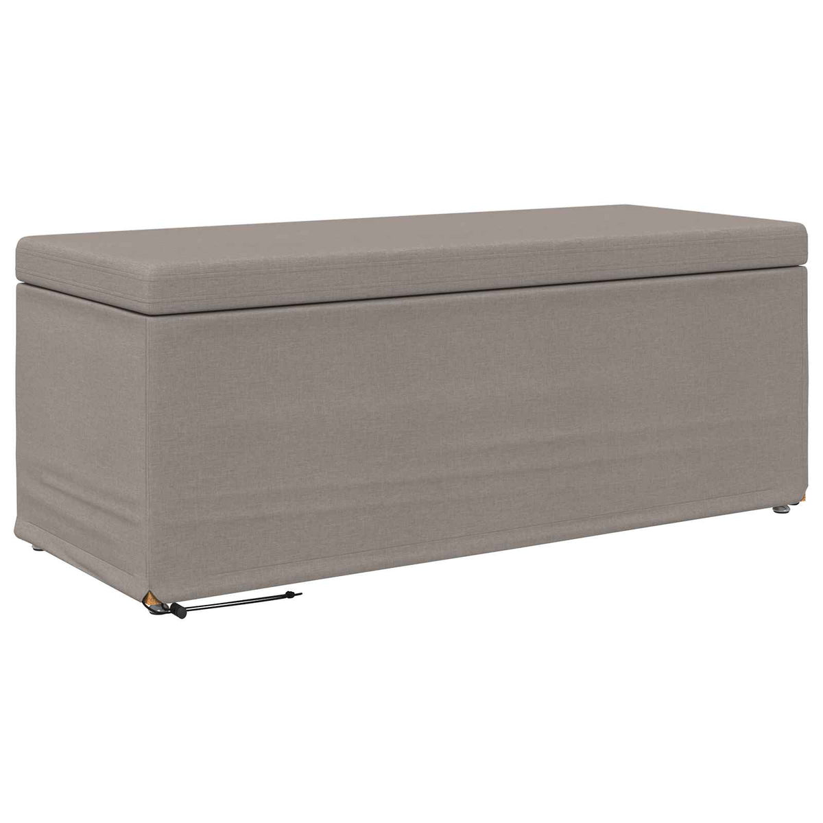 Taburet Gråbrun 101 x 41 x 40 cm Stof og konstrueret træ