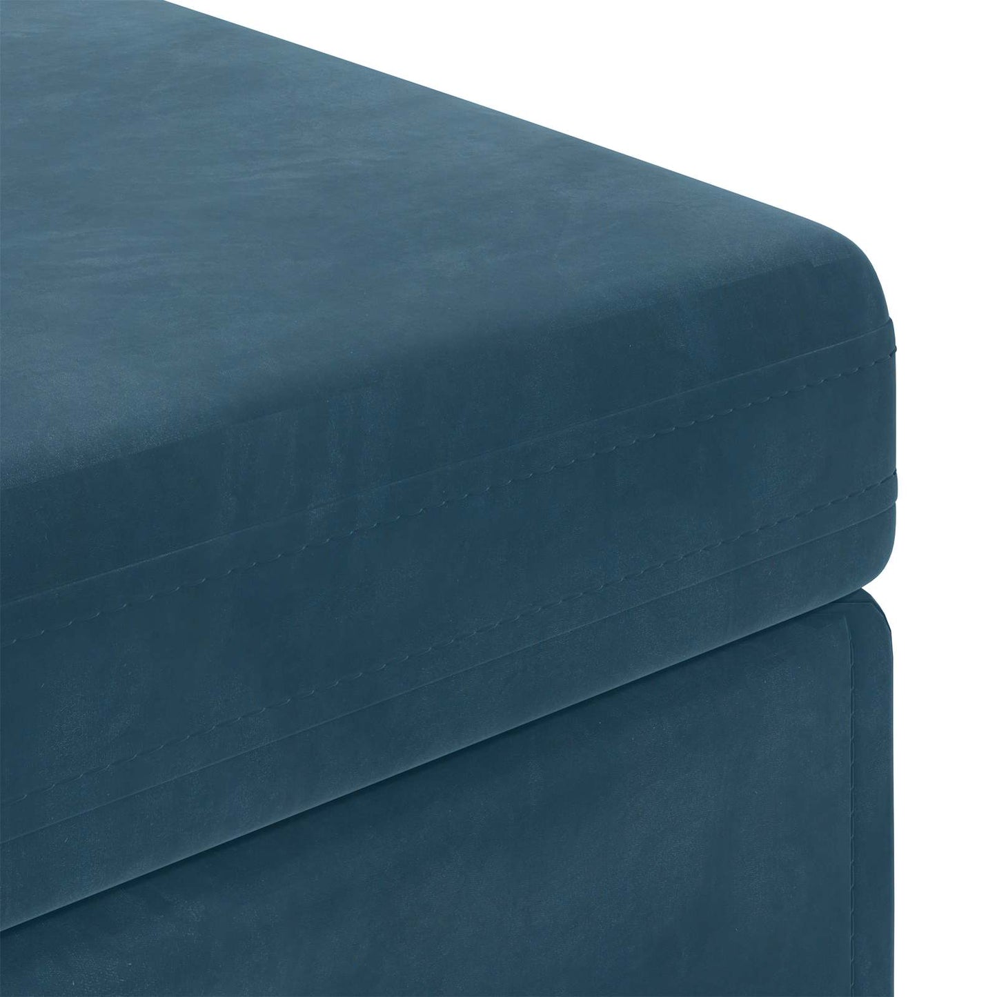 Taburet Blå 101 x 41 x 40 cm Velour og konstrueret træ