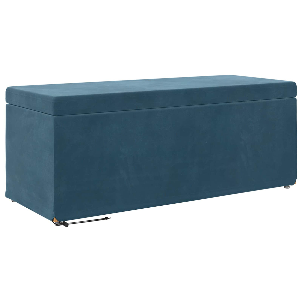 Taburet Blå 101 x 41 x 40 cm Velour og konstrueret træ