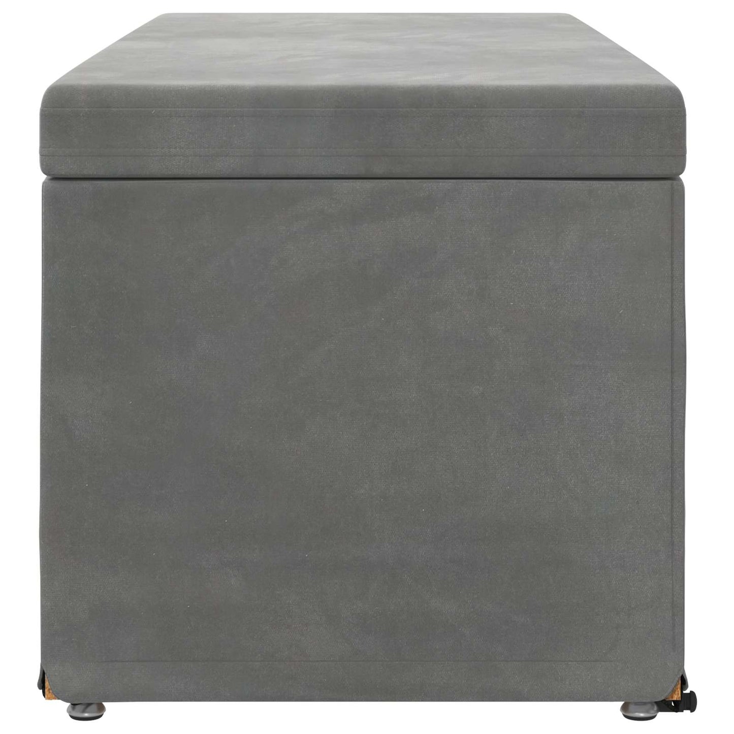 Taburet Mørkegrå 101 x 41 x 40 cm Velour og konstrueret træ
