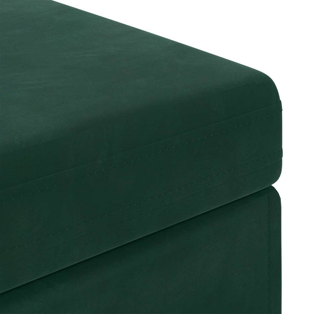 Taburet Mørkegrøn 101 x 41 x 40 cm Velour og konstrueret træ