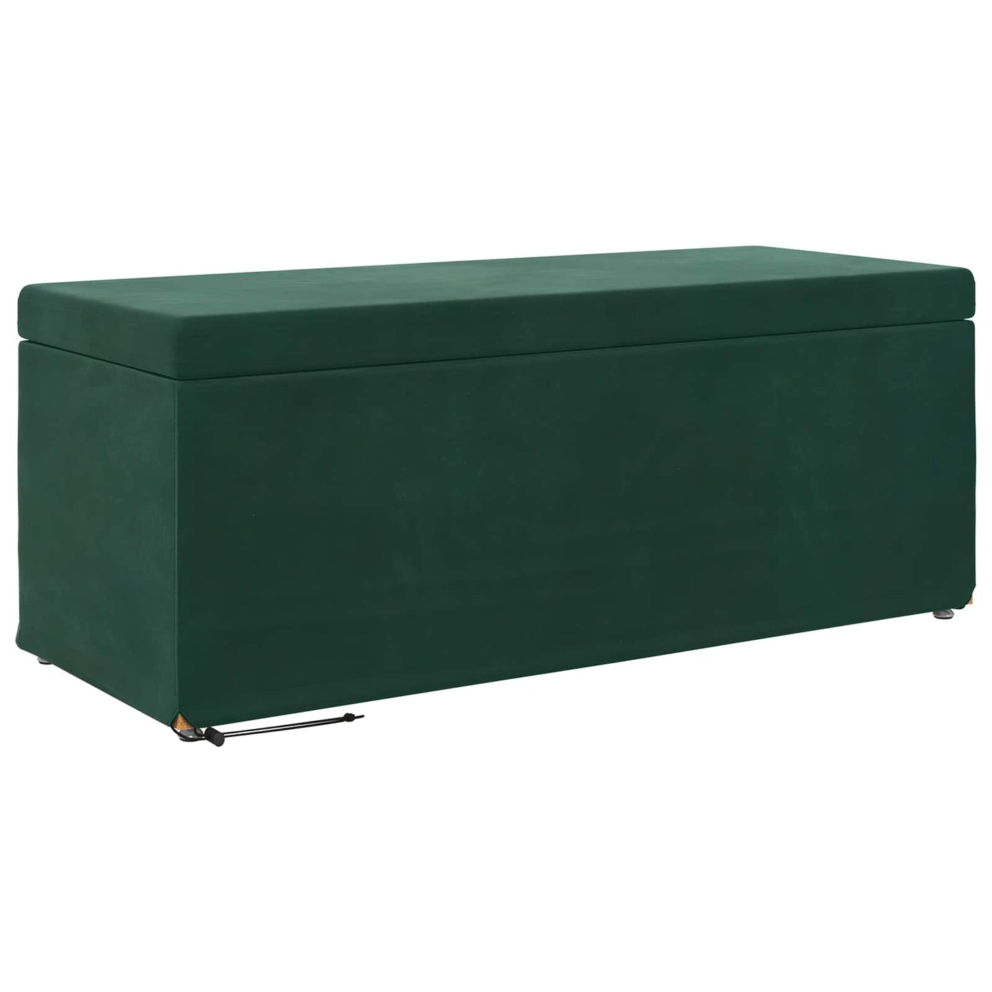 Taburet Mørkegrøn 101 x 41 x 40 cm Velour og konstrueret træ