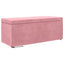 Taburet Lyserød 101 x 41 x 40 cm Velour og konstrueret træ