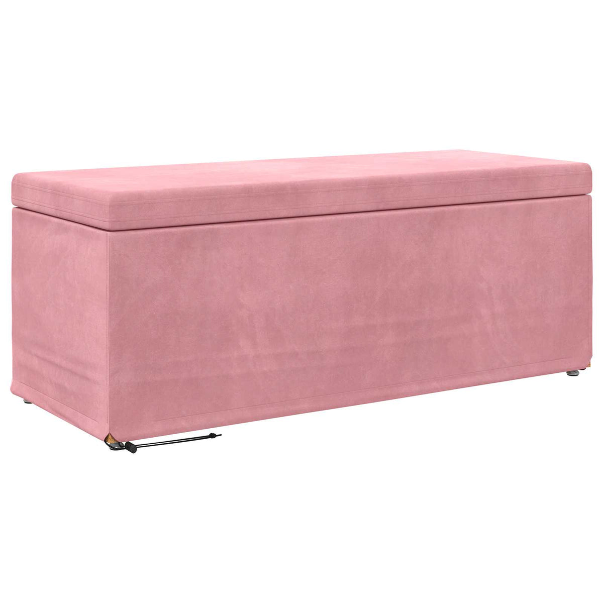 Taburet Lyserød 101 x 41 x 40 cm Velour og konstrueret træ