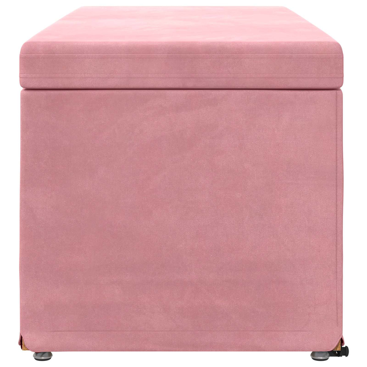 Taburet Lyserød 101 x 41 x 40 cm Velour og konstrueret træ