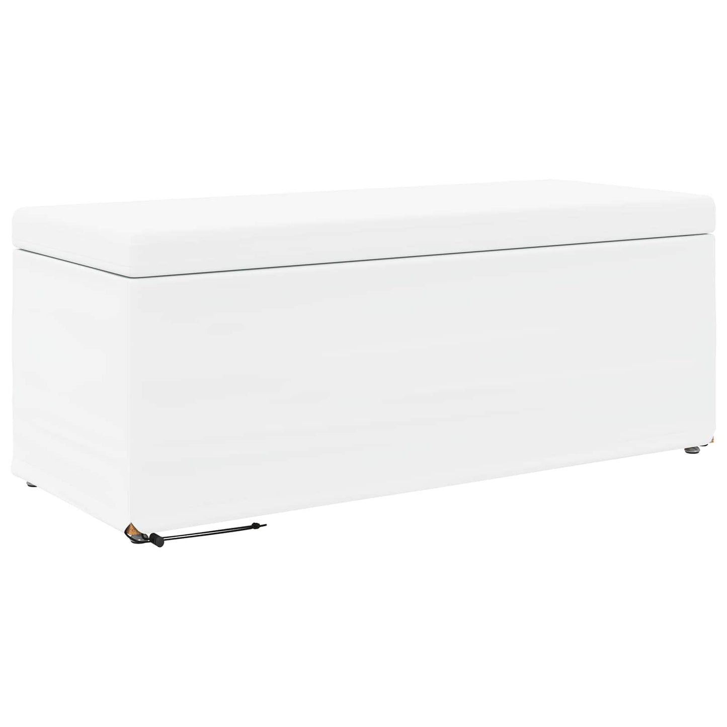 Taburet Hvid 101 x 41 x 40 cm Faux læder og konstrueret træ