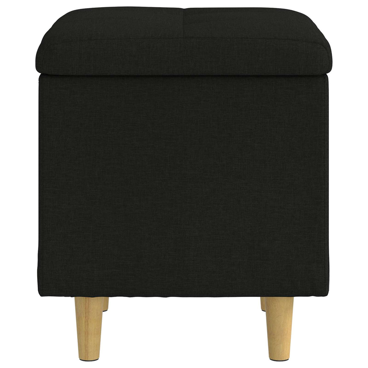 Ottoman med Opbevaring Sort 40 x 40 x 45 cm Stof