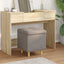 Ottoman med Opbevaring Gråbrun 40 x 40 x 45 cm Stof