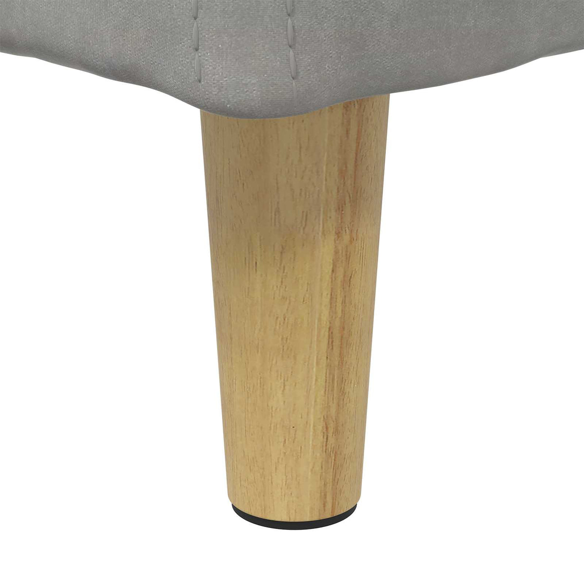 Ottoman med Opbevaring Lysegrå 40 x 40 x 45 cm Fløjl