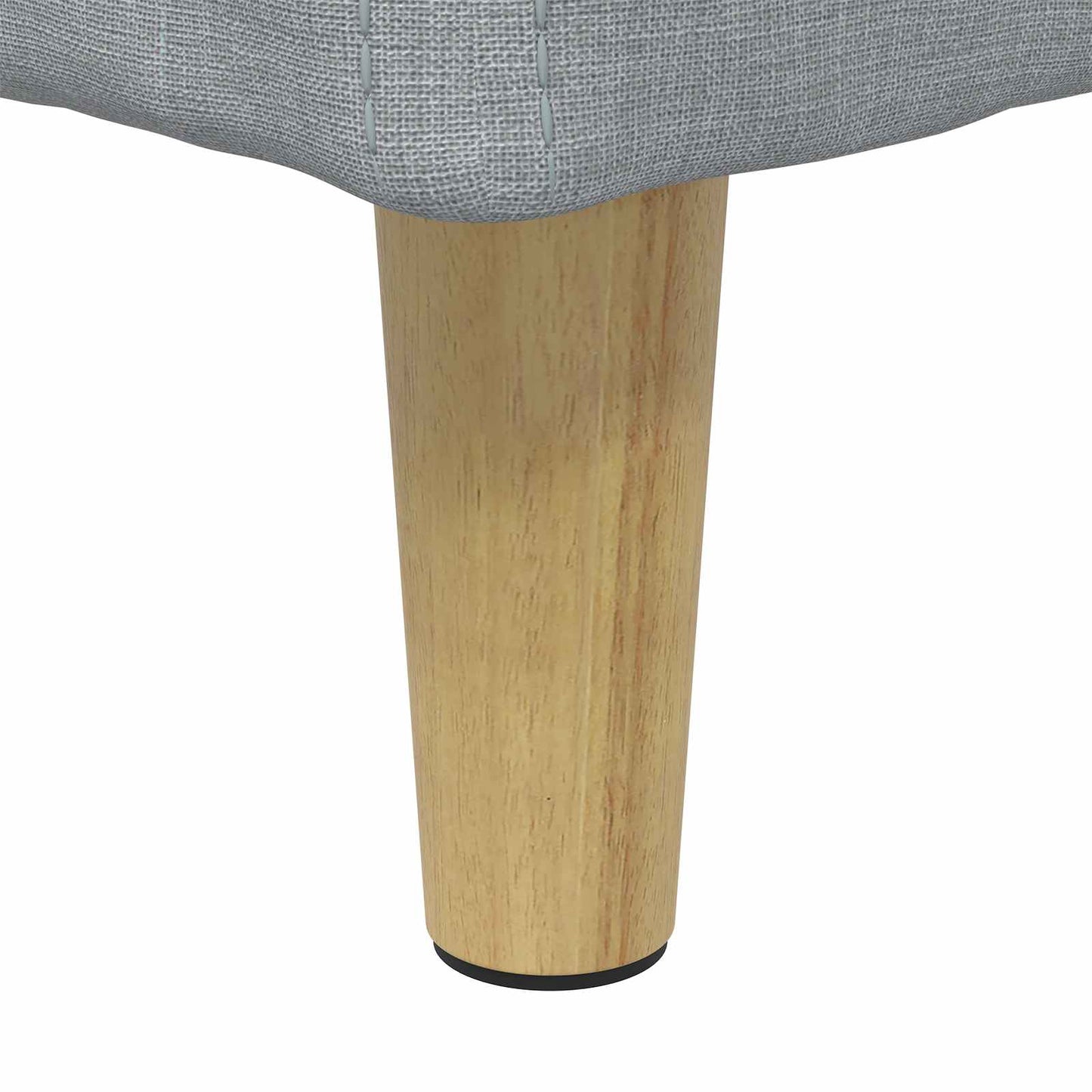 Ottoman med Opbevaring Lysegrå 60 x 60 x 45 cm Stof