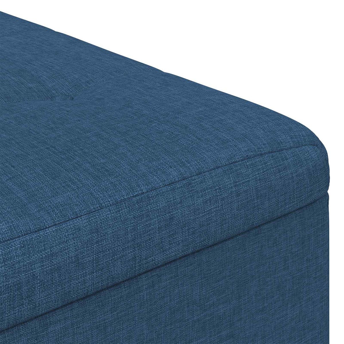 Ottoman med Opbevaring Blå 60 x 60 x 45 cm Stof
