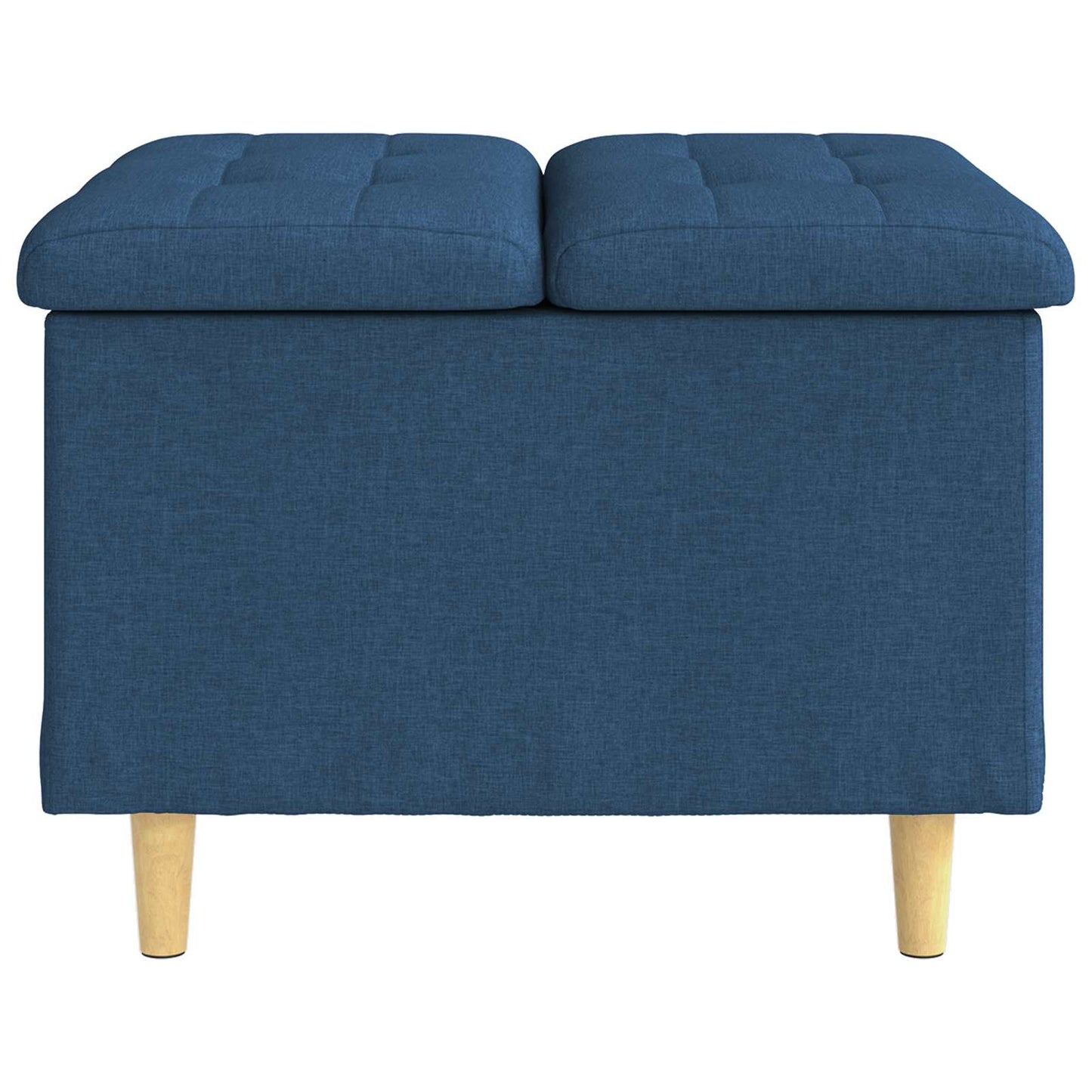 Ottoman med Opbevaring Blå 60 x 60 x 45 cm Stof