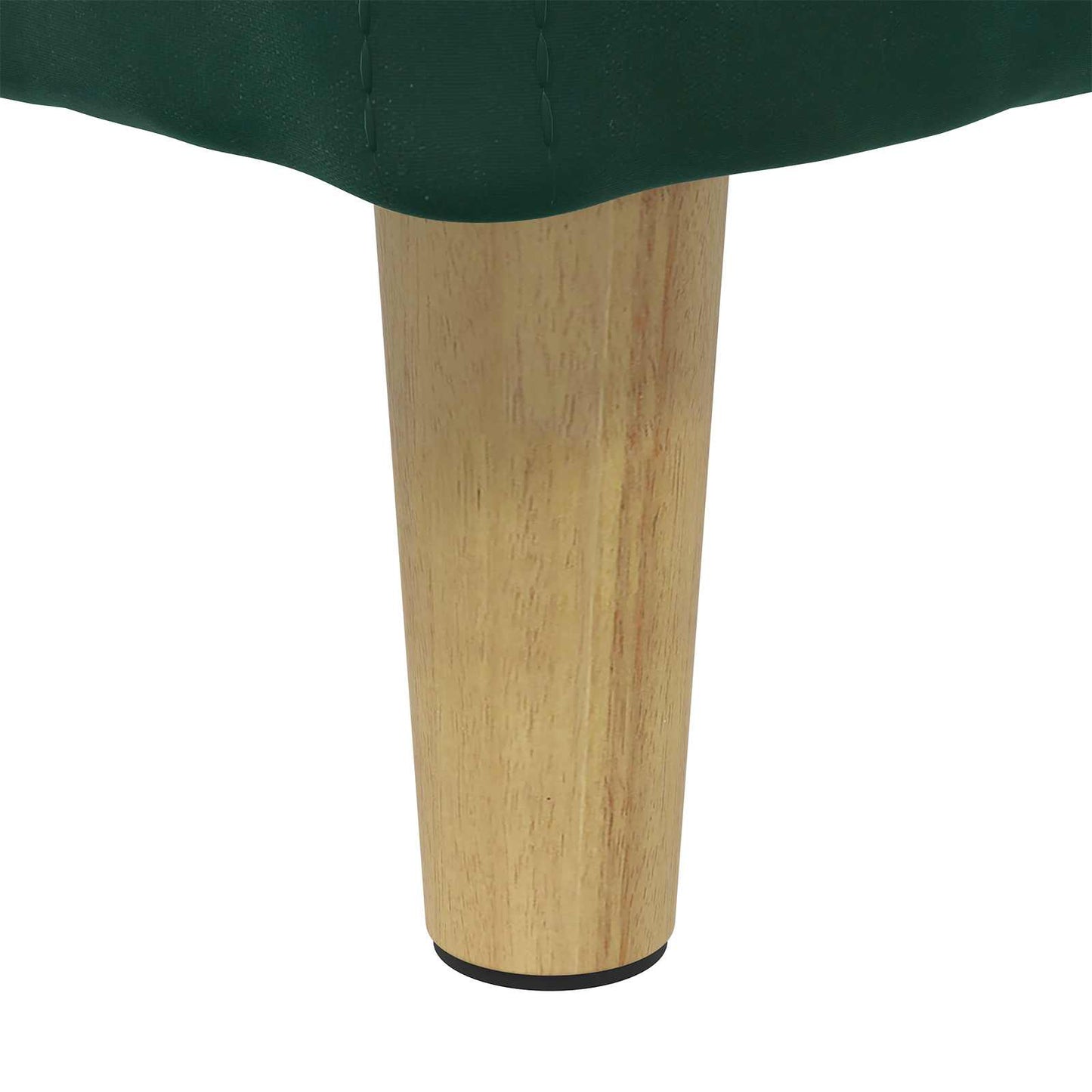 Ottoman med Opbevaring Mørkegrøn 60 x 60 x 45 cm Fløjl