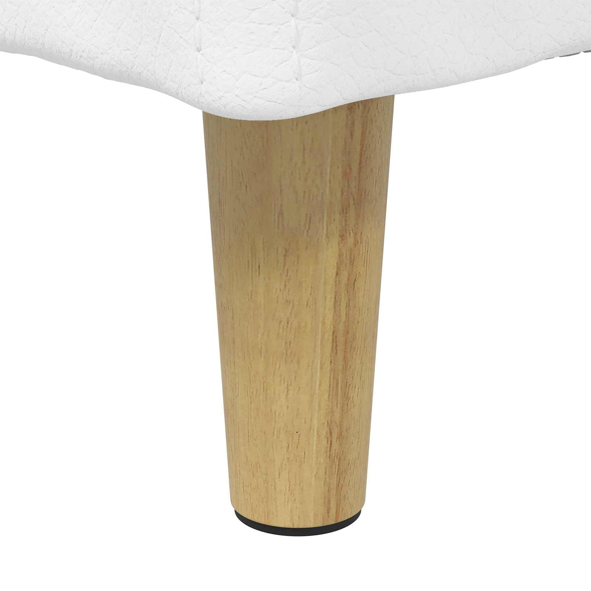 Ottoman med Opbevaring Hvid 60 x 60 x 45 cm Kunstlæder