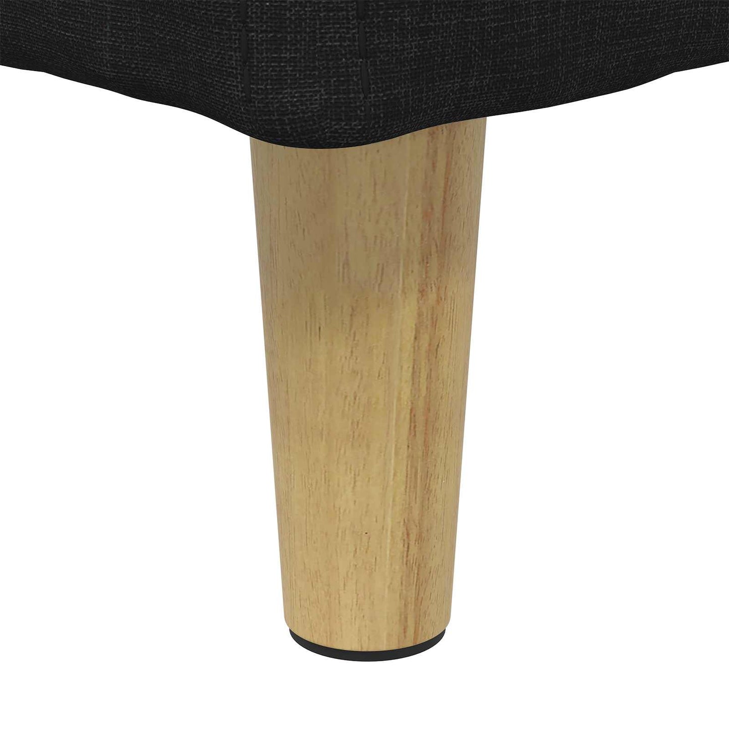 Ottoman med Opbevaring Sort 80 x 80 x 45 cm Stof