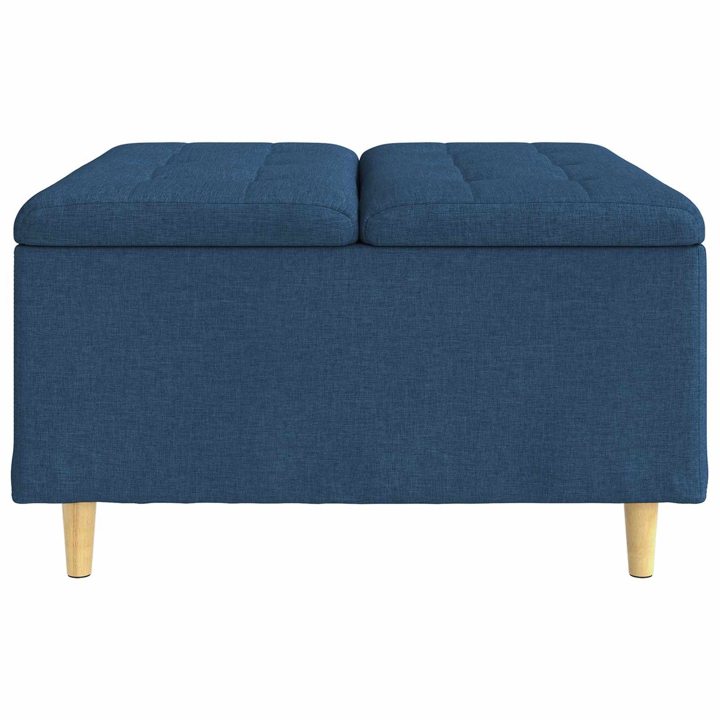Ottoman med Opbevaring Blå 80 x 80 x 45 cm Stof