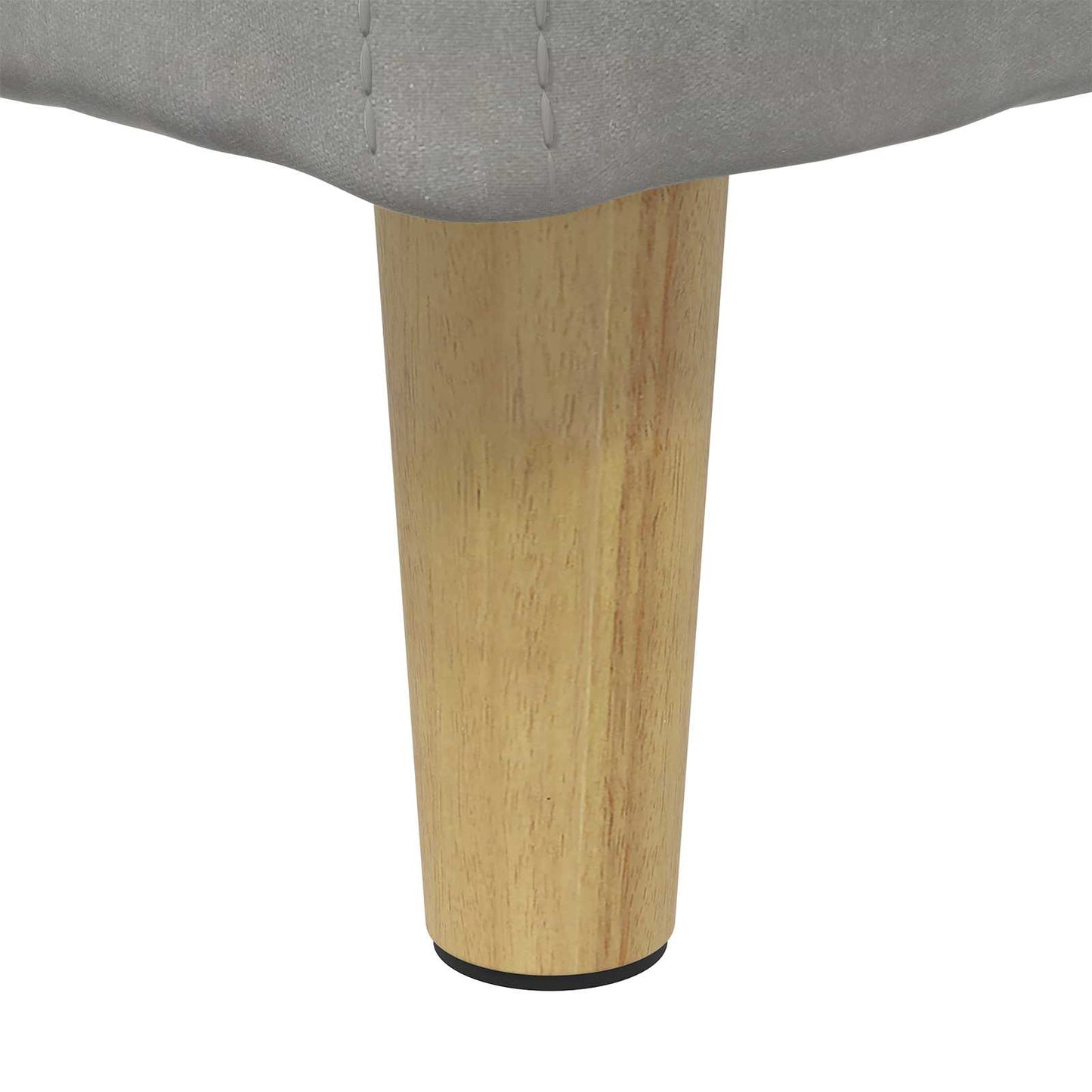 Ottoman med Opbevaring Lysegrå 80 x 80 x 45 cm Fløjl
