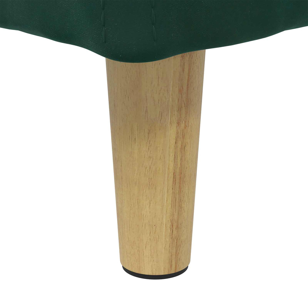 Ottoman med Opbevaring Mørkegrøn 80 x 80 x 45 cm Fløjl