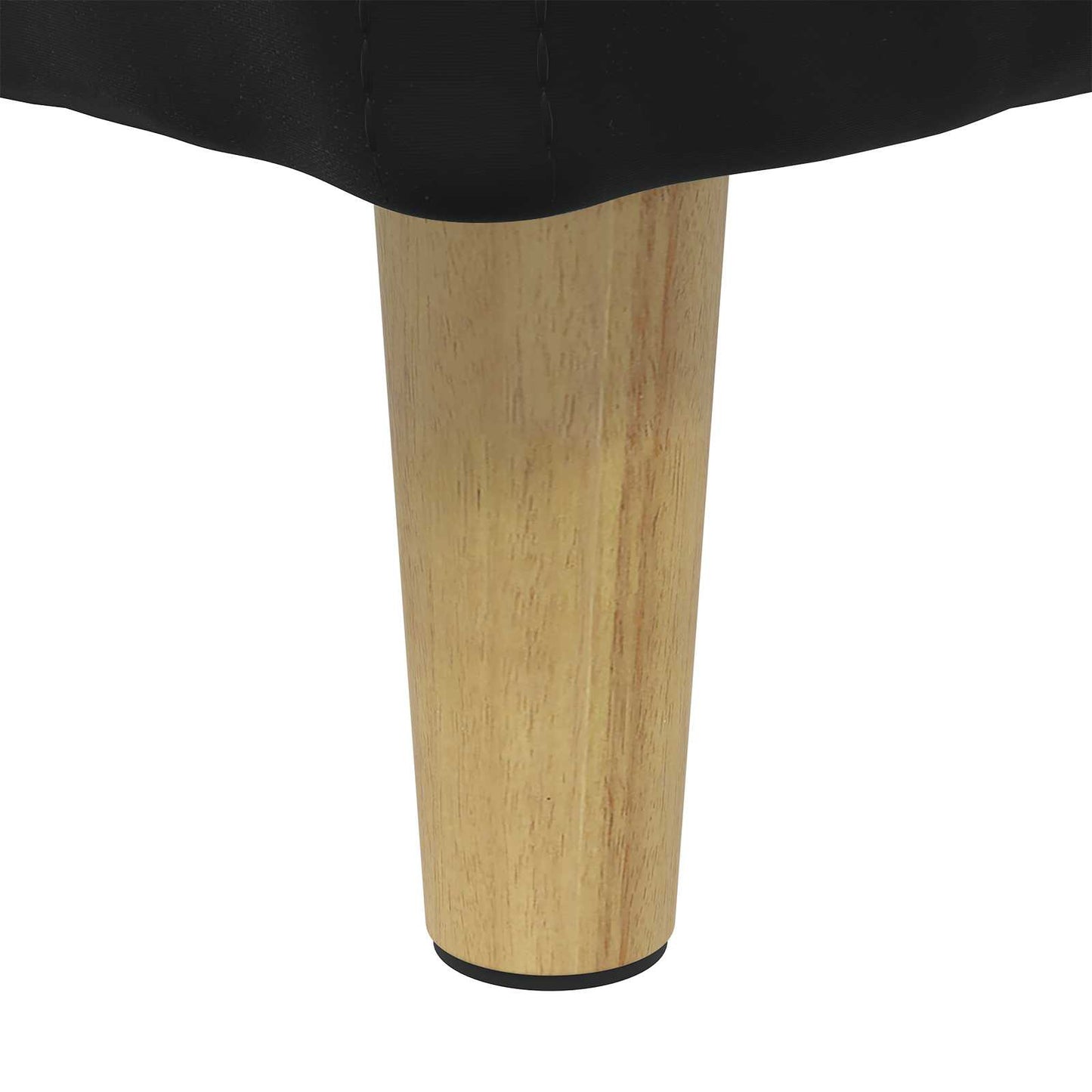 Ottoman med Opbevaring Sort 80 x 80 x 45 cm Fløjl