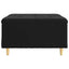 Ottoman med Opbevaring Sort 80 x 80 x 45 cm Fløjl