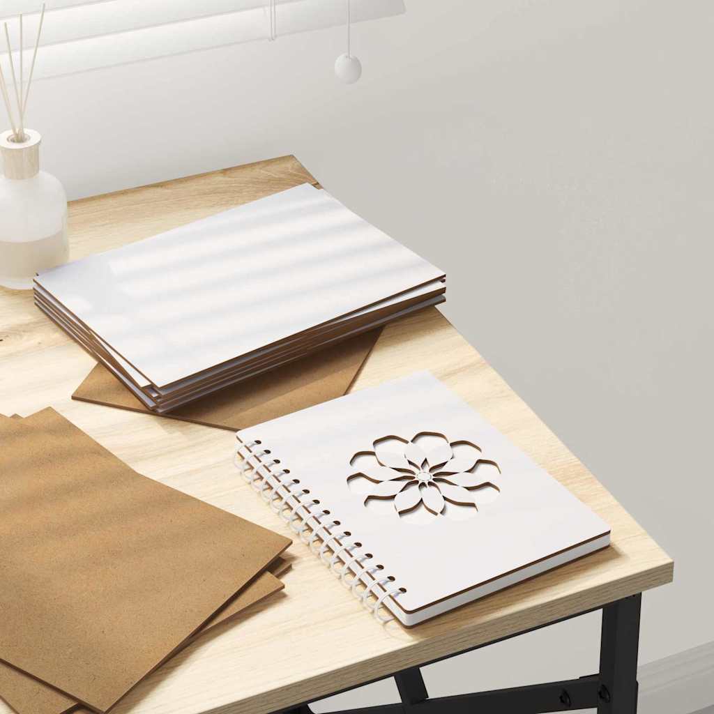Dekor Panels 50 stk. Hvid 15 x 21 x 0,27 cm Konstrueret træ