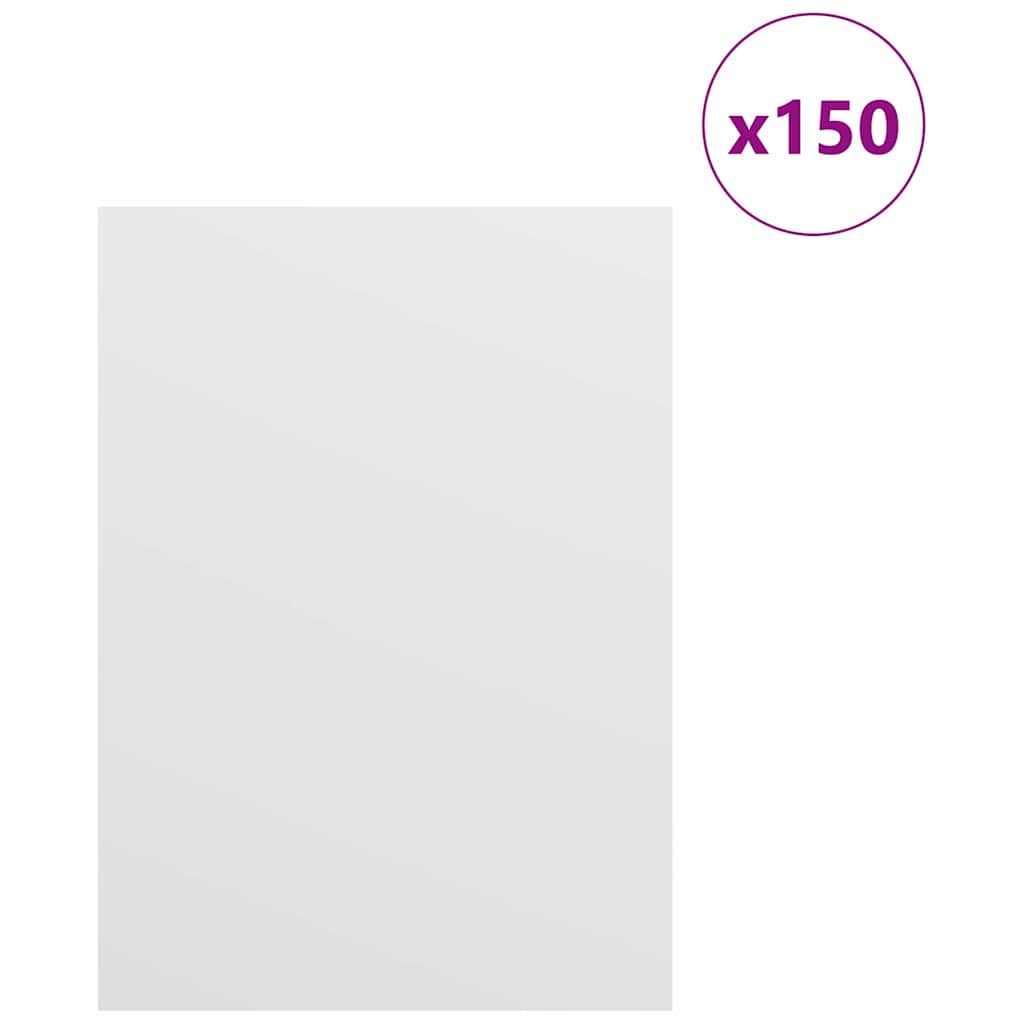Dekor Panels 150 stk. Hvid 15 x 21 x 0,27 cm Konstrueret træ
