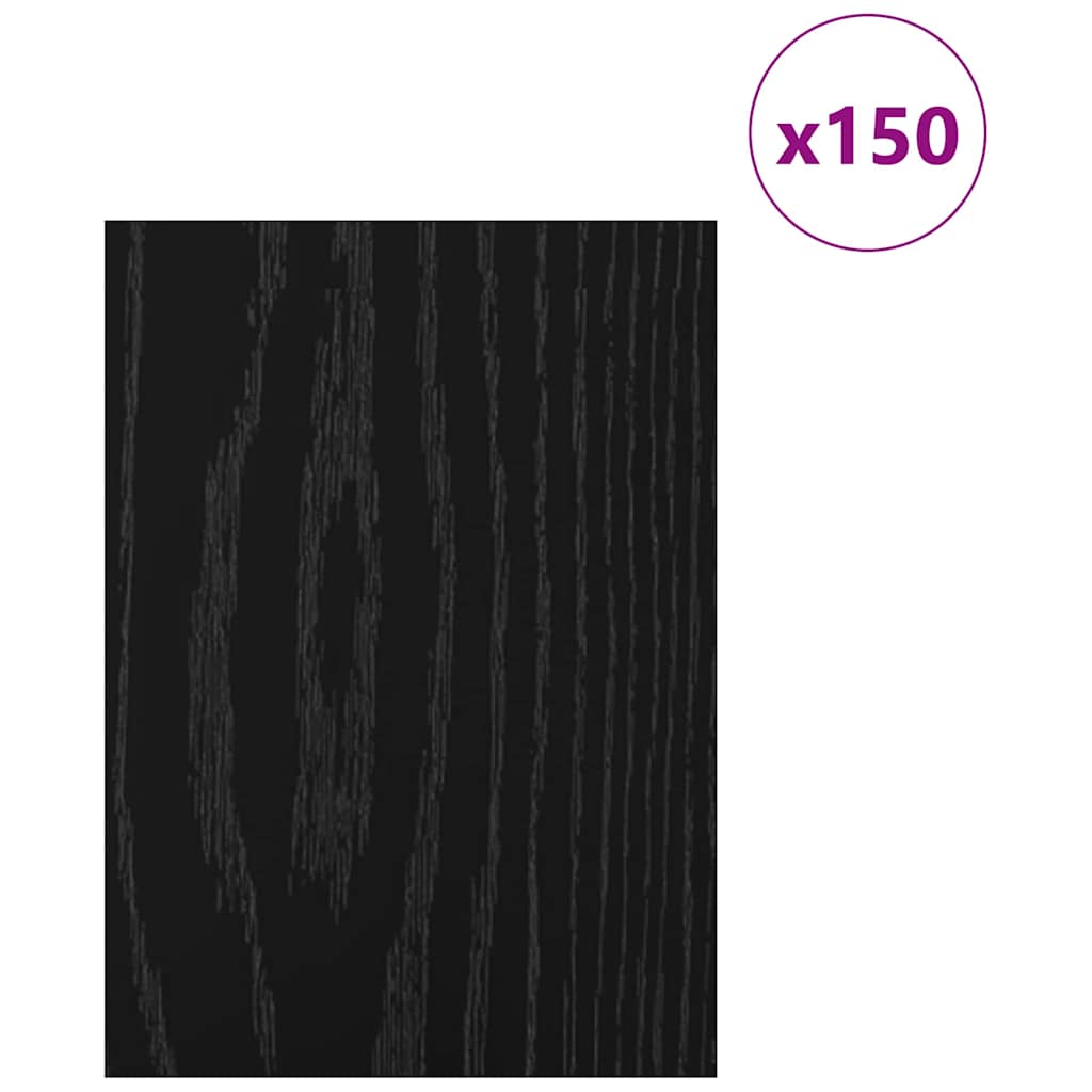 Dekor Panels 150 stk. Sort eg 15 x 21 x 0,27 cm Konstrueret træ