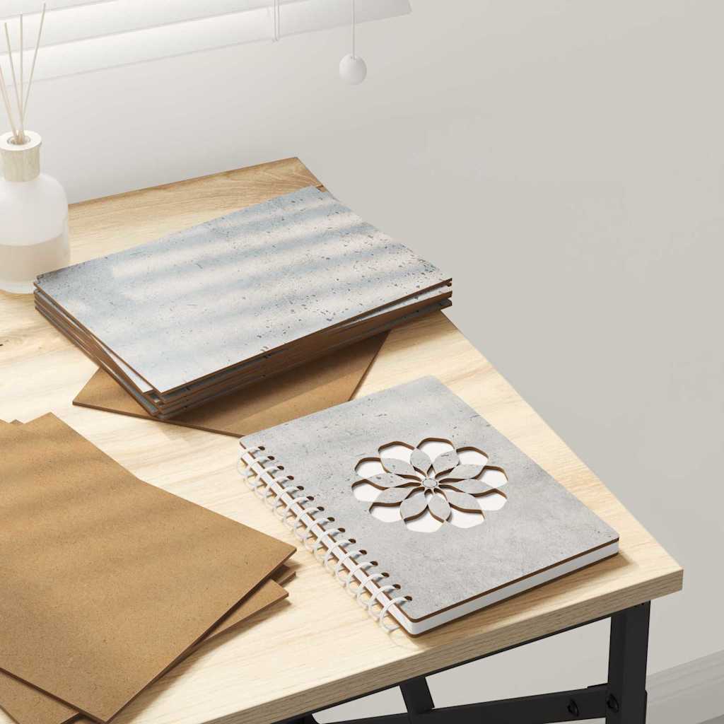 Dekor Panels 50 stk. Betongrå 15 x 21 x 0,27 cm Konstrueret træ
