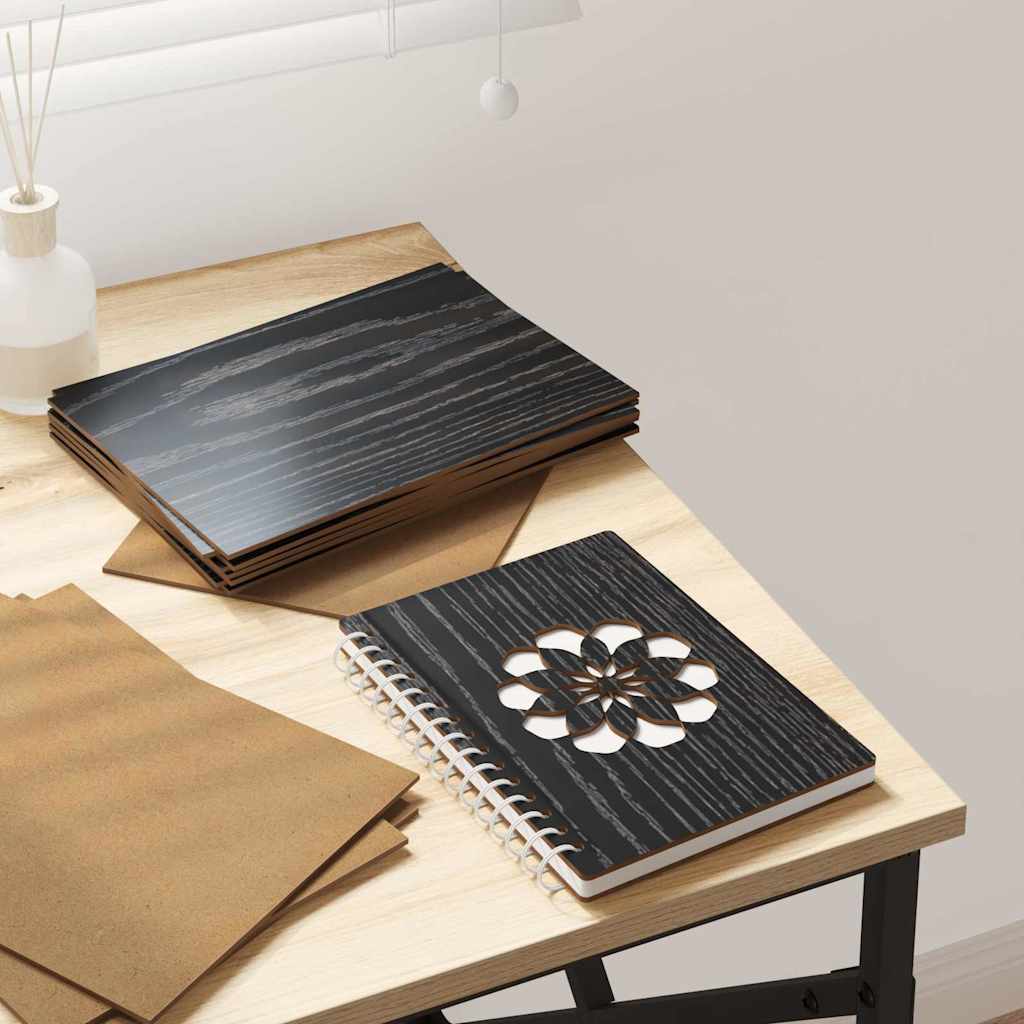 Dekor Panels 50 stk. Sort eg 21 x 30 x 0,27 cm Konstrueret træ