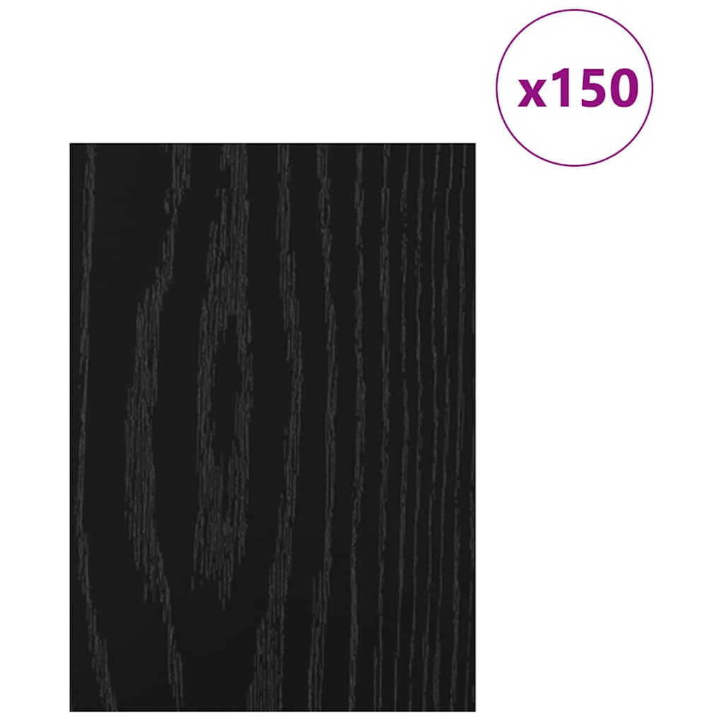 Dekor Panels 150 stk. Sort eg 21 x 30 x 0,27 cm Konstrueret træ
