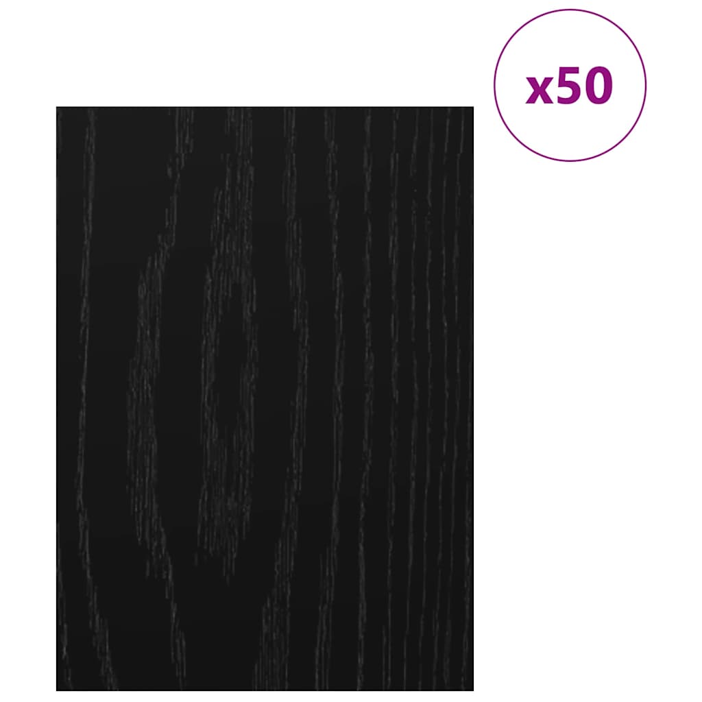 Dekor Panels 50 stk. Sort eg 30 x 42 x 0,27 cm Konstrueret træ