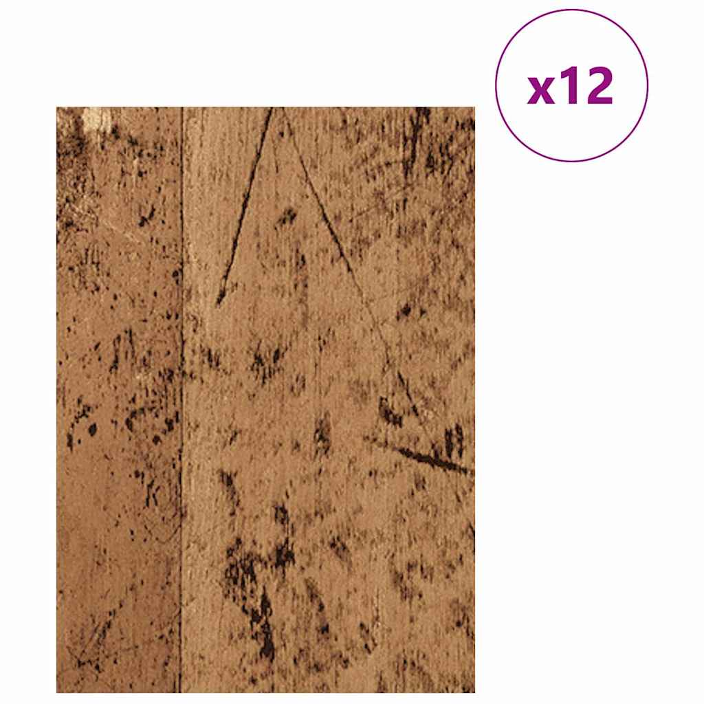 Dekor Panels 12 stk. Gammelt træ 30 x 42 x 0,27 cm