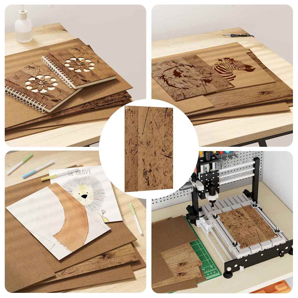 Dekor Panels 50 stk. Gammelt træ 30 x 42 x 0,27 cm