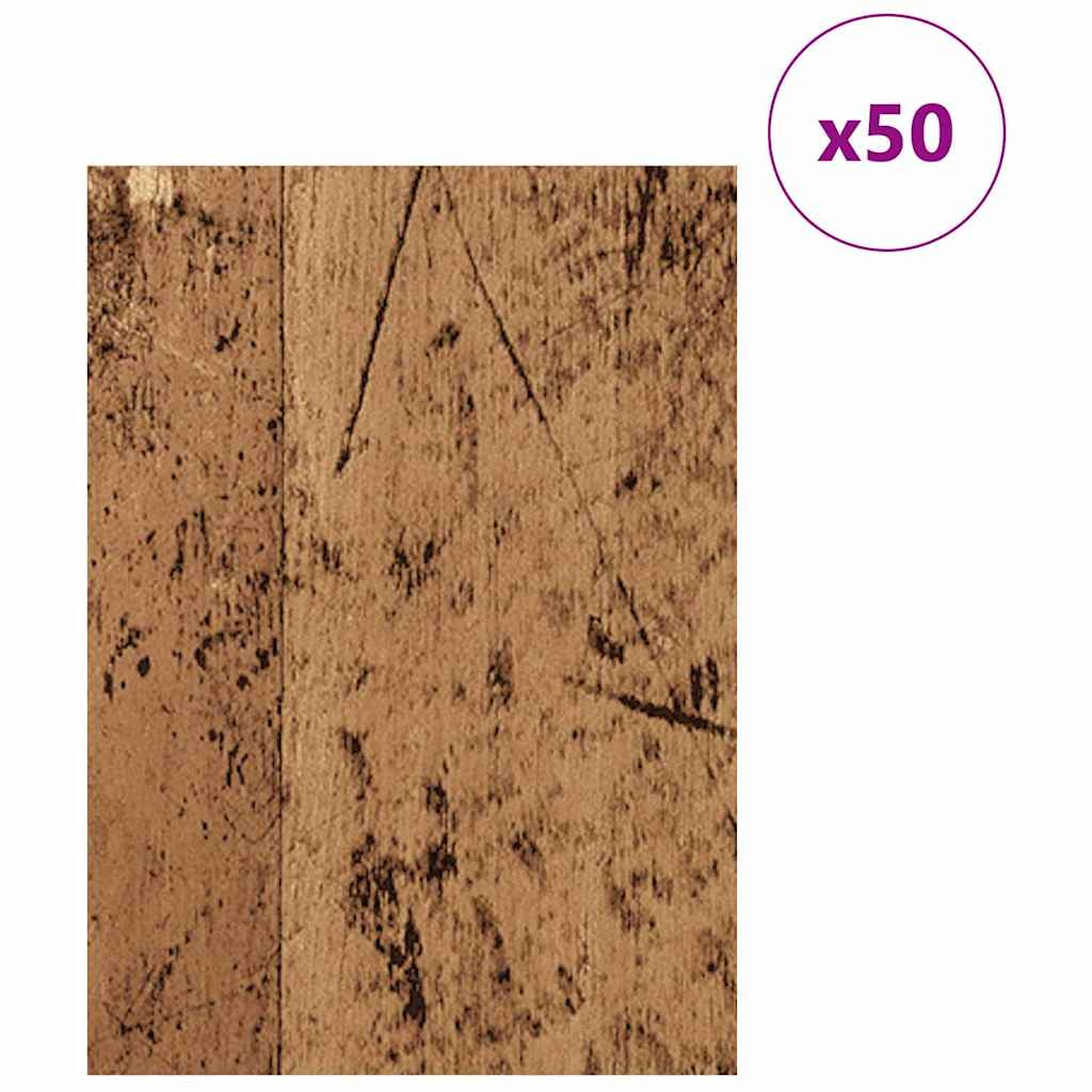 Dekor Panels 50 stk. Gammelt træ 30 x 42 x 0,27 cm
