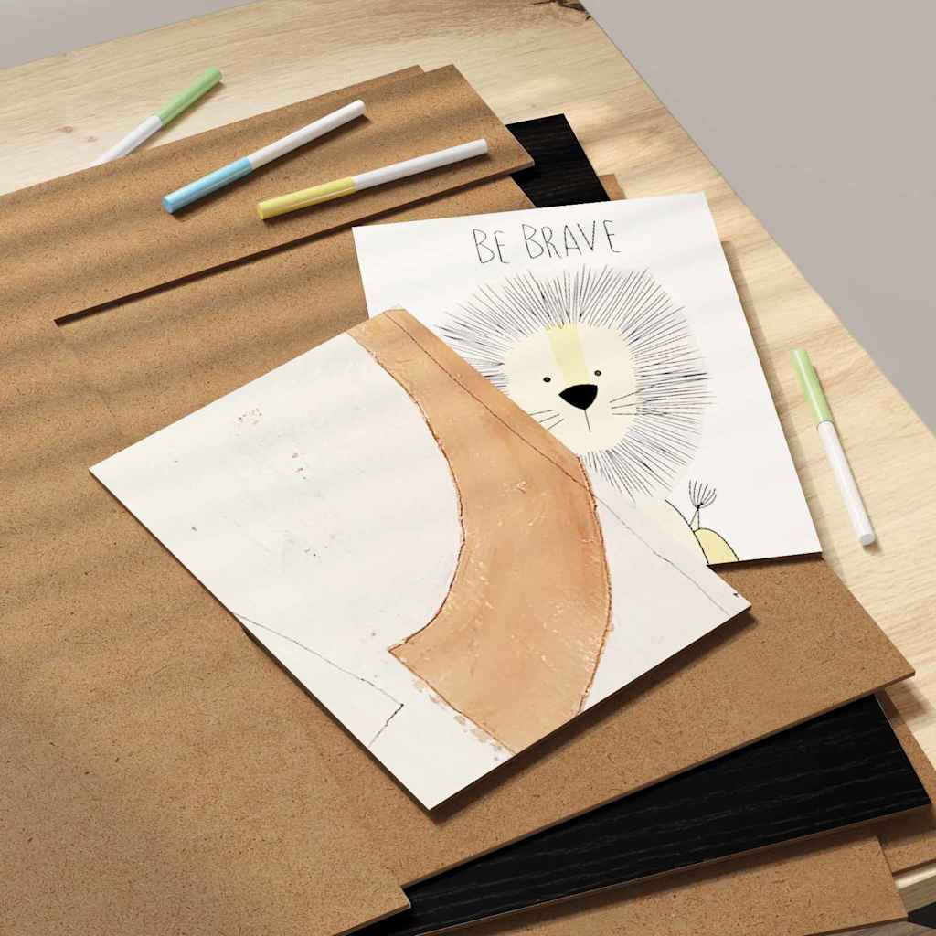 Dekor Panels 50 stk. Sort eg 40 x 60 x 0,27 cm Konstrueret træ