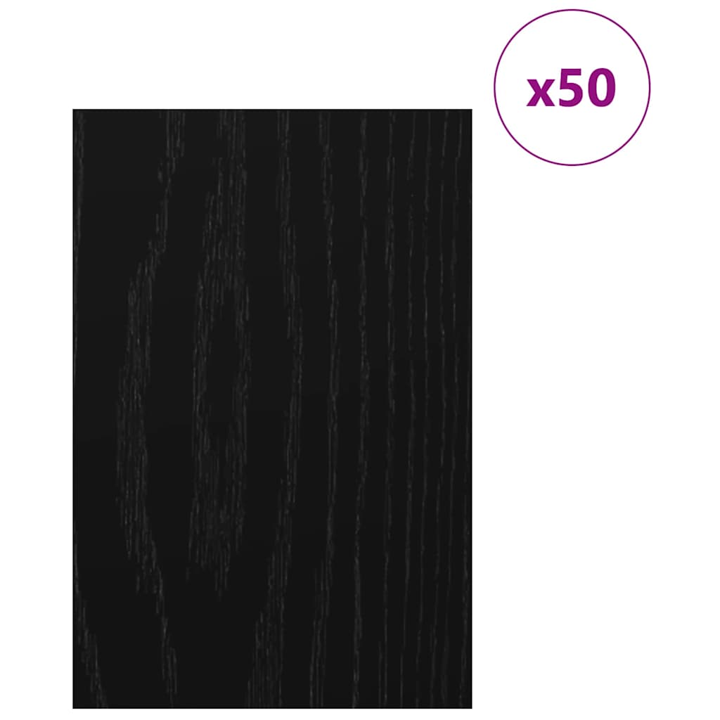 Dekor Panels 50 stk. Sort eg 40 x 60 x 0,27 cm Konstrueret træ