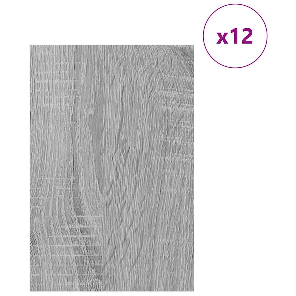 Dekor Panels 12 stk. Grå Sonoma 40 x 60 x 0,27 cm