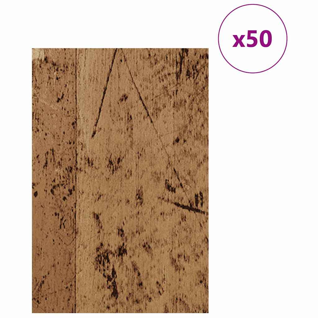Dekor Panels 50 stk. Gammelt træ 40 x 60 x 0,27 cm