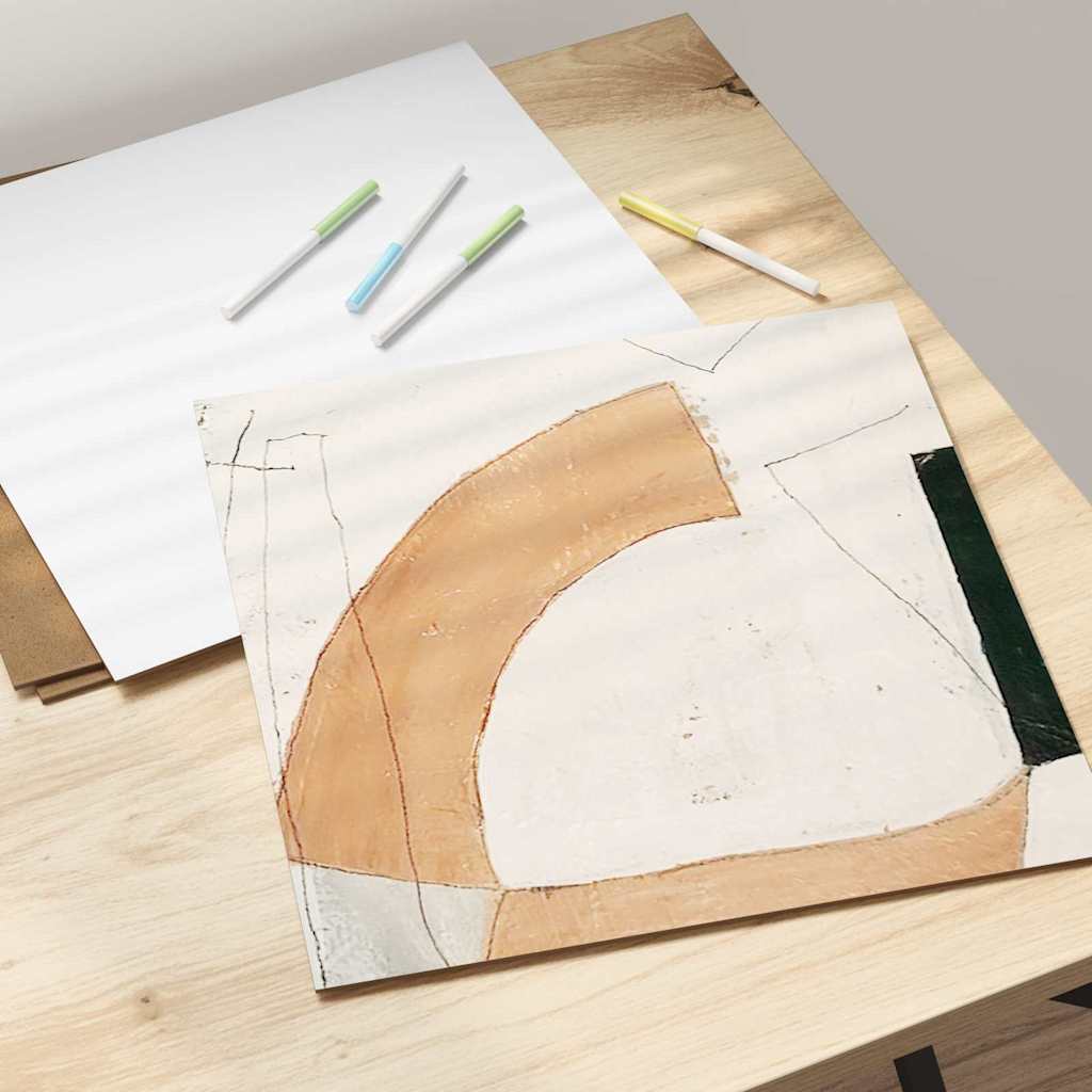 Dekor Panels 12 stk. Hvid 30 x 30 x 0,27 cm Konstrueret træ