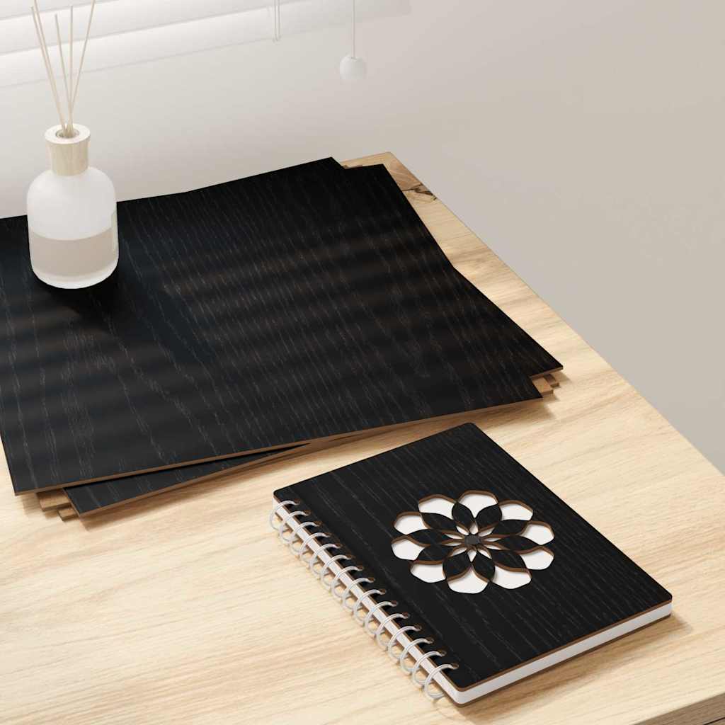Dekor Panels 50 stk. Sort eg 30 x 30 x 0,27 cm Konstrueret træ