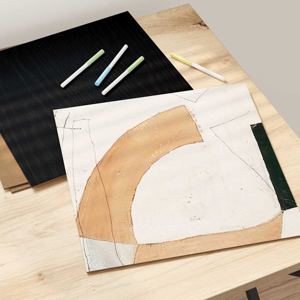 Dekor Panels 50 stk. Sort eg 30 x 30 x 0,27 cm Konstrueret træ
